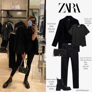 BRAND NEW ZARA LOW HEELED LUG SOLE ANKLE BOOTS